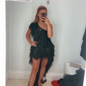 XS/ Small Black high low dress